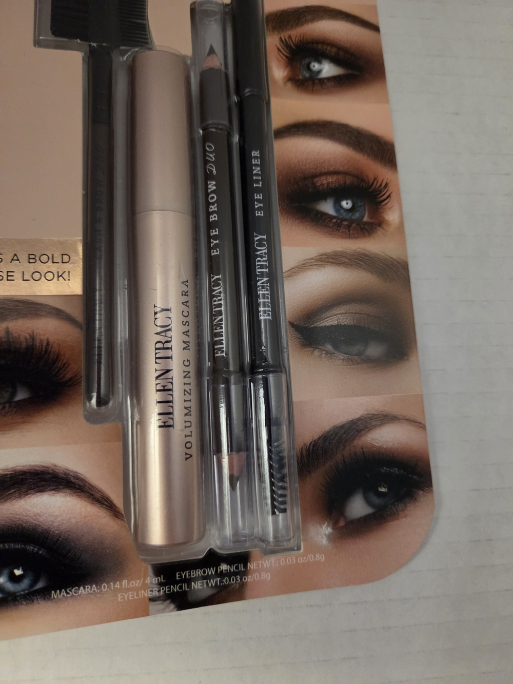 Ellen Tracy Complete Eye Makeup Set - Taupe/Black - Picture 3 of 7